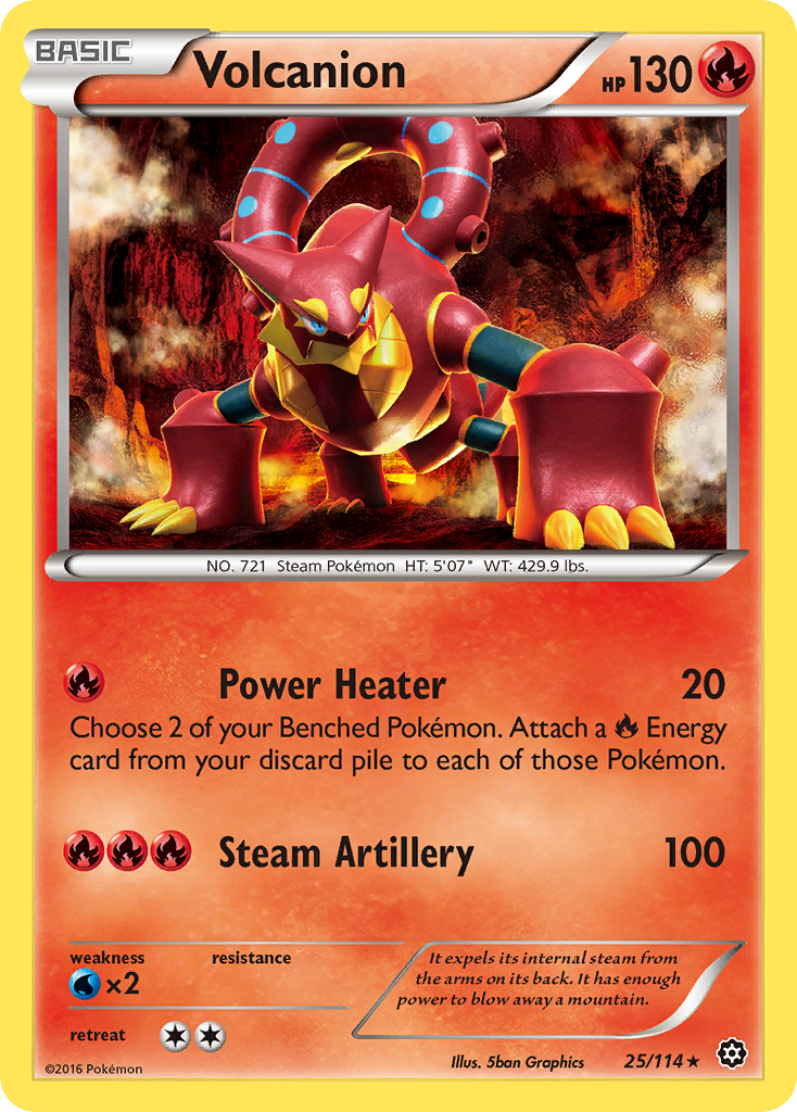 Volcanion (25/114) [XY: Steam Siege] | Odin's Place