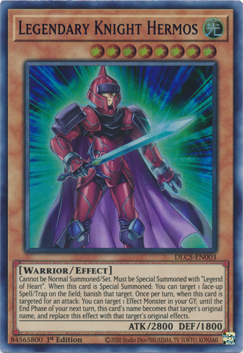 Legendary Knight Hermos (Blue) [DLCS-EN003] Ultra Rare | Odin's Place