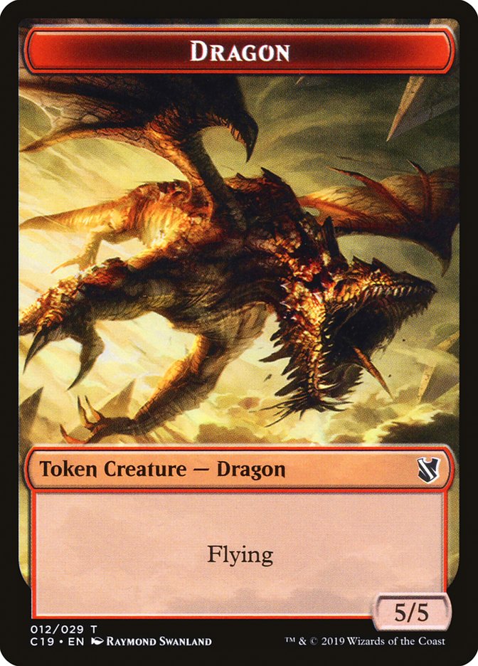 Dragon Token [Commander 2019 Tokens] | Odin's Place