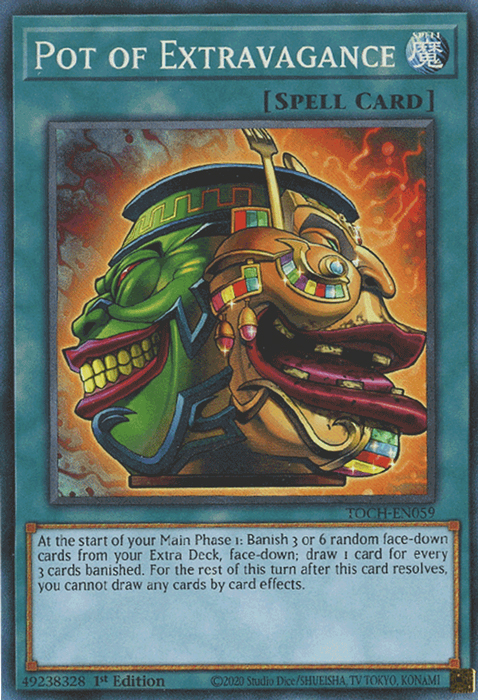 Pot of Extravagance [TOCH-EN059] Collector's Rare | Odin's Place