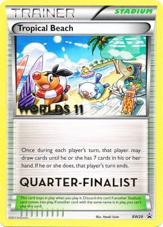 Tropical Beach (BW28) (Quarter Finalist) [Black & White: Black Star Promos] | Odin's Place