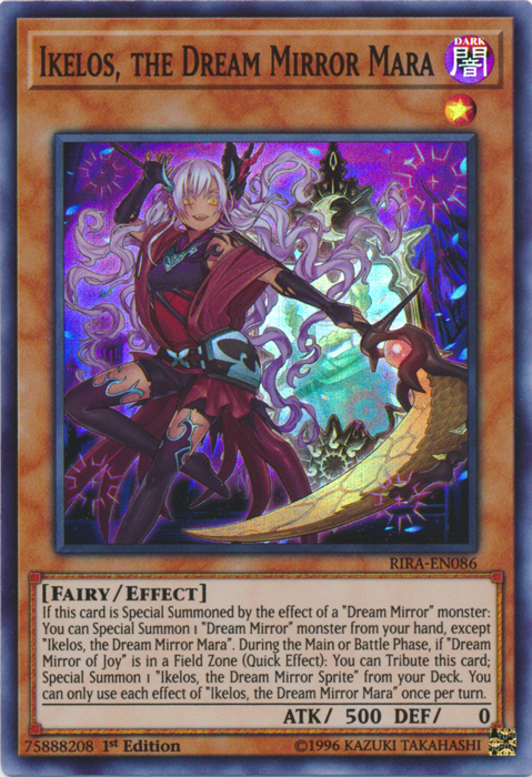 Ikelos, the Dream Mirror Mara [RIRA-EN086] Super Rare | Odin's Place