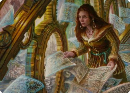 Cartographer's Survey Art Card [Innistrad: Crimson Vow Art Series] | Odin's Place