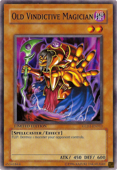 Old Vindictive Magician [GLD1-EN013] Common | Odin's Place