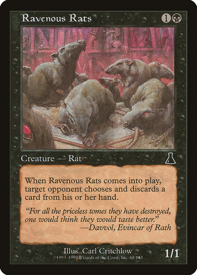 Ravenous Rats (68) [Urza's Destiny] | Odin's Place