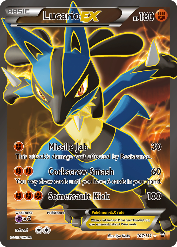 Lucario EX (107/111) [XY: Furious Fists] | Odin's Place