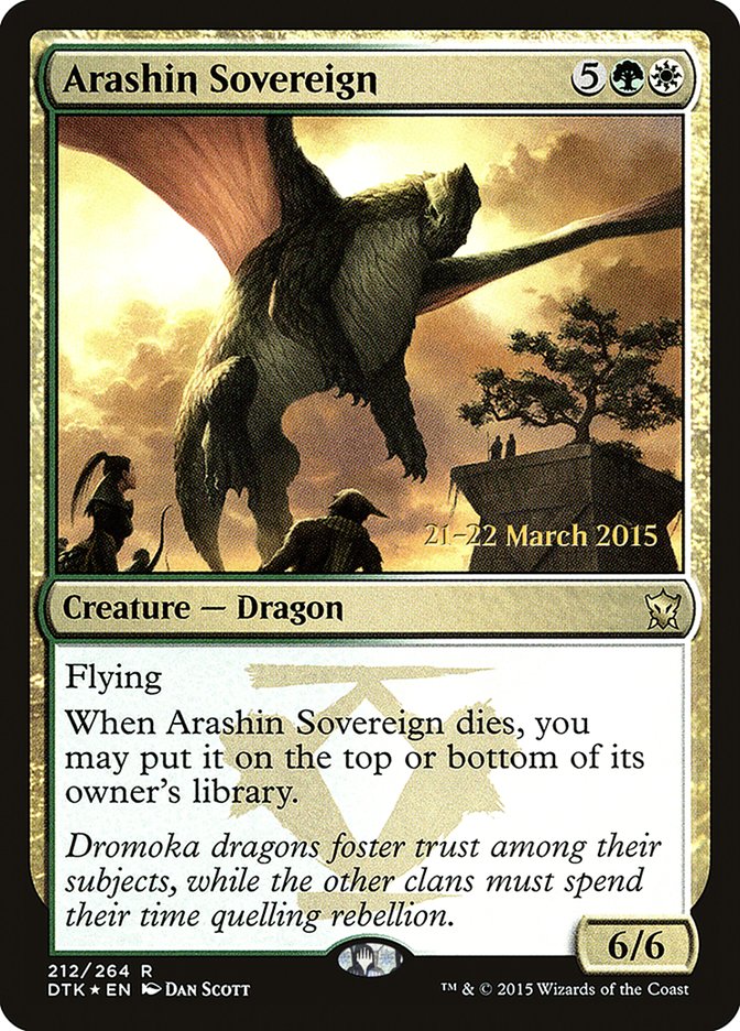 Arashin Sovereign (212) [Dragons of Tarkir Prerelease Promos] | Odin's Place