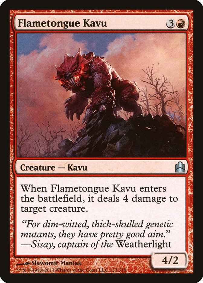 Flametongue Kavu (123) [Commander 2011] | Odin's Place