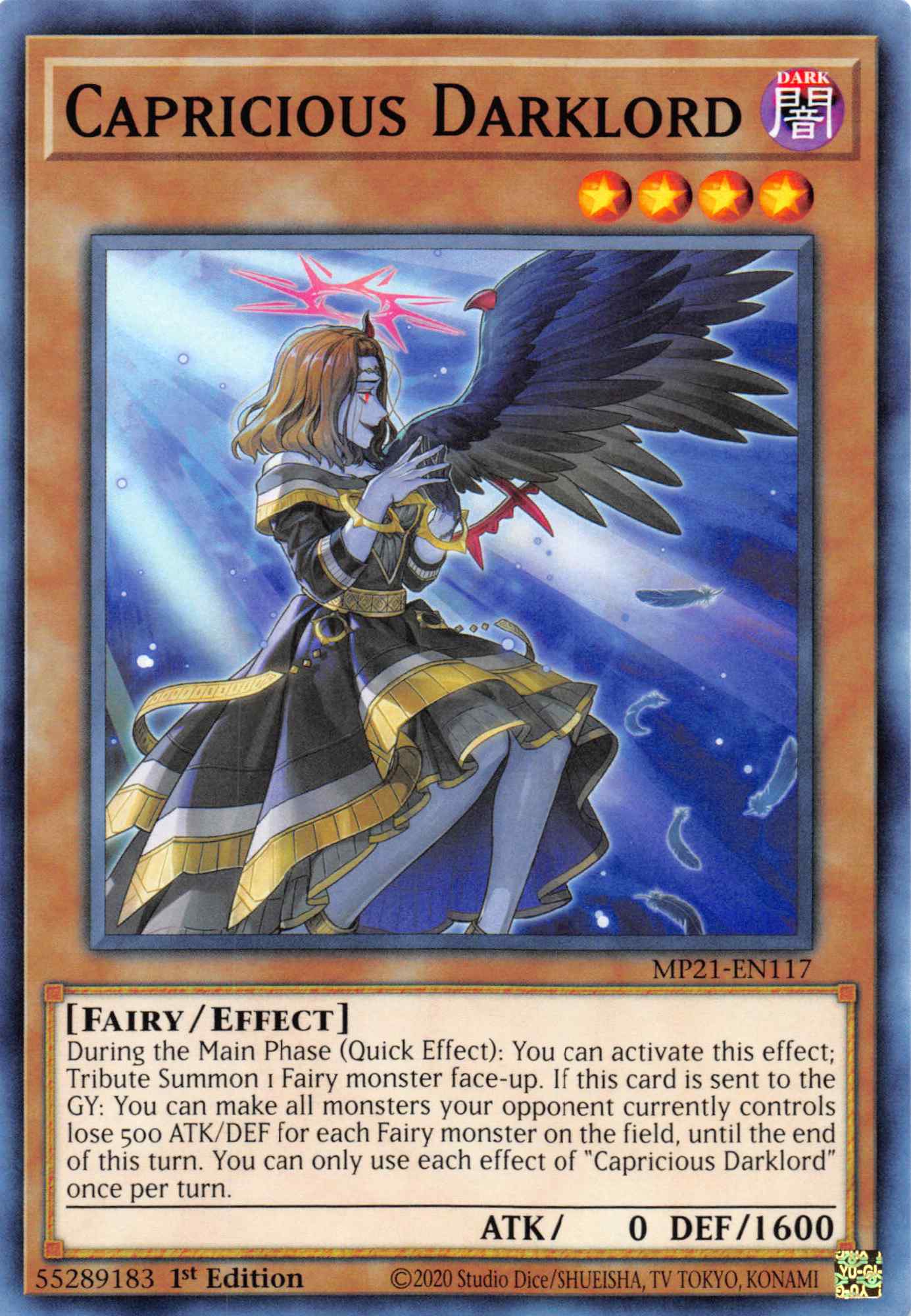 Capricious Darklord [MP21-EN117] Common | Odin's Place