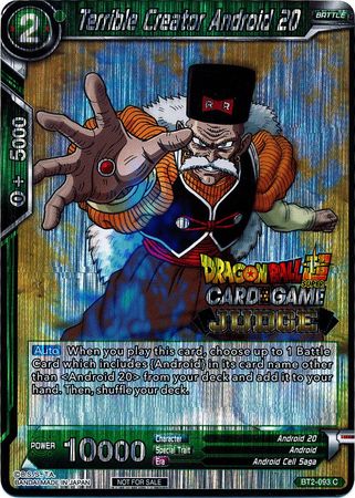 Terrible Creator Android 20 (BT2-093) [Judge Promotion Cards] | Odin's Place