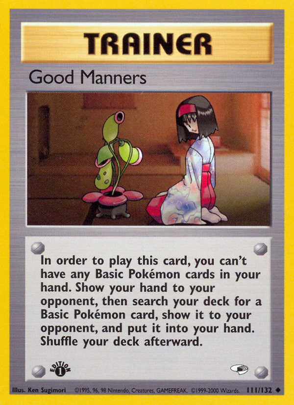 Good Manners (111/132) [Gym Heroes 1st Edition] | Odin's Place