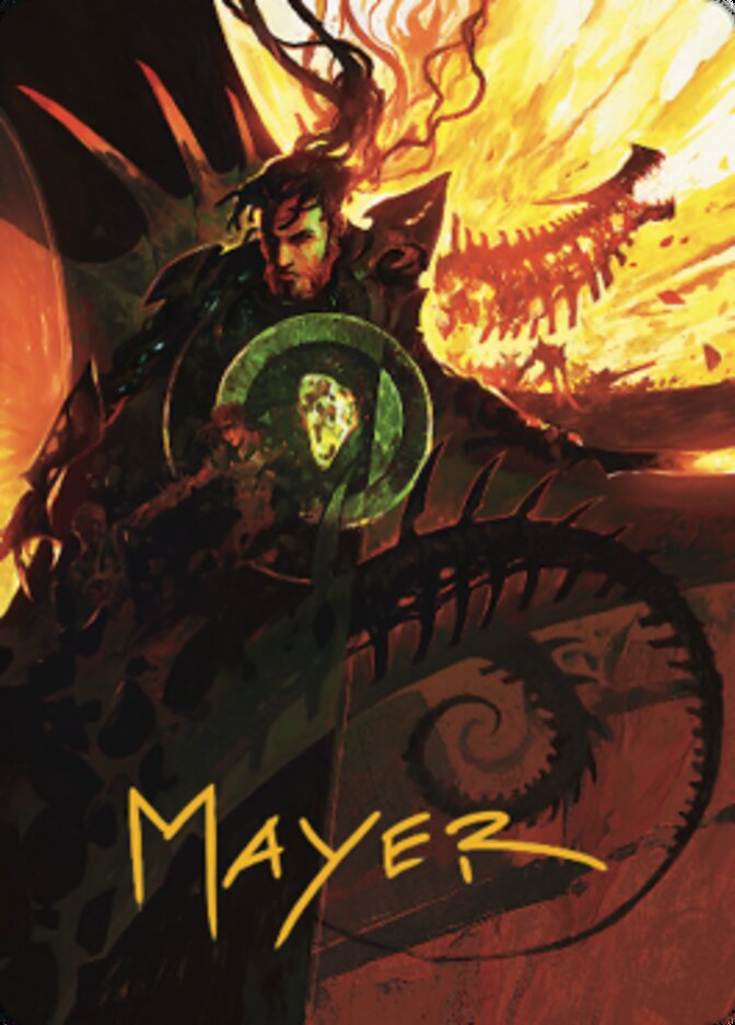 Mishra's Command Art Card (Gold-Stamped Signature) [The Brothers' War Art Series] | Odin's Place