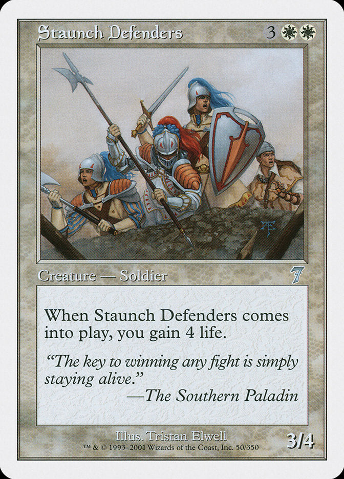 Staunch Defenders (50) [Seventh Edition] | Odin's Place