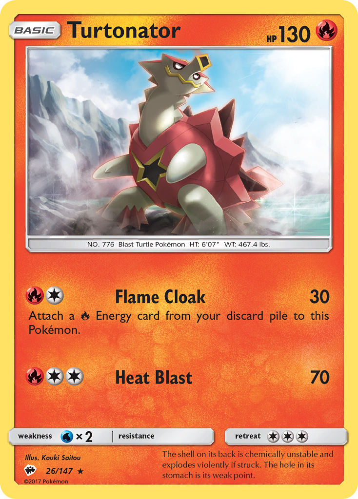 Turtonator (26/147) [Sun & Moon: Burning Shadows] | Odin's Place