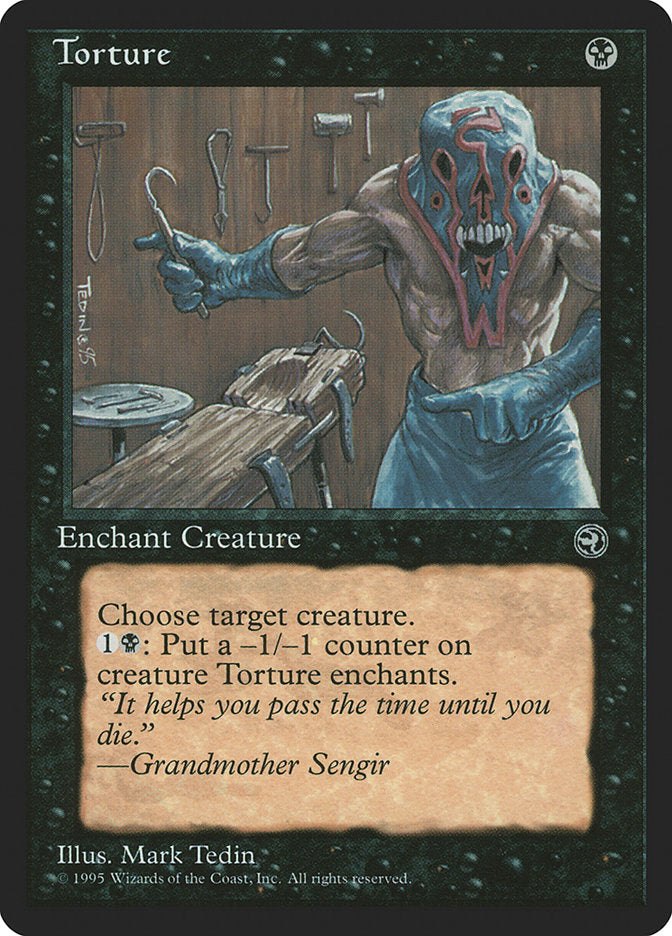 Torture (Grandmother Sengir Flavor Text) [Homelands] | Odin's Place