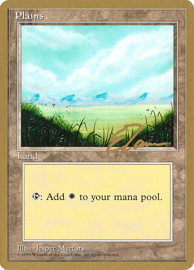 Plains (et366) (Eric Tam) [Pro Tour Collector Set] | Odin's Place