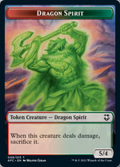 Dragon // Dragon Spirit Double-Sided Token [Dungeons & Dragons: Adventures in the Forgotten Realms Commander Tokens] | Odin's Place