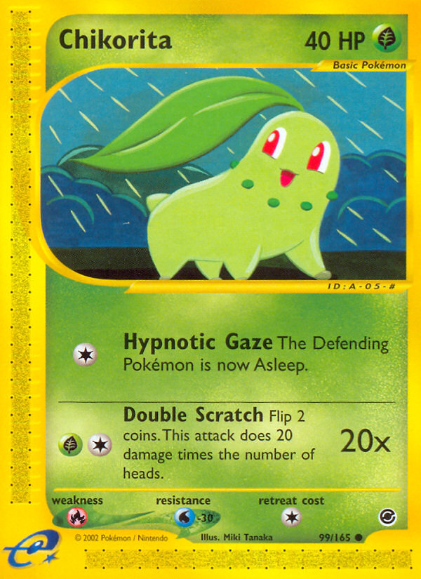 Chikorita (99/165) [Expedition: Base Set] | Odin's Place