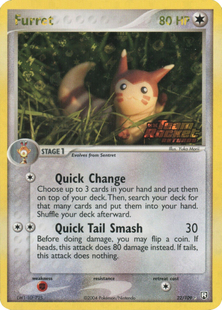 Furret (22/109) (Stamped) [EX: Team Rocket Returns] | Odin's Place
