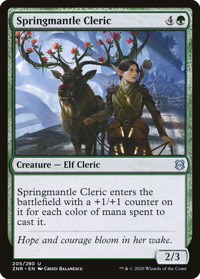 Springmantle Cleric [Zendikar Rising] | Odin's Place