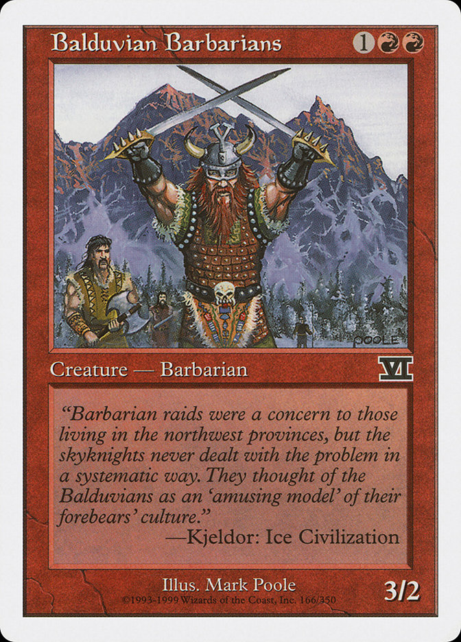Balduvian Barbarians (166) [Classic Sixth Edition] | Odin's Place