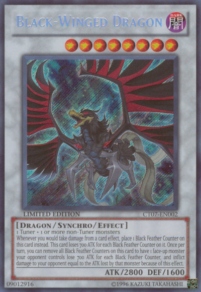 Black-Winged Dragon [CT07-EN002] Secret Rare | Odin's Place