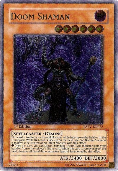 Doom Shaman [TAEV-EN025] Ultimate Rare | Odin's Place