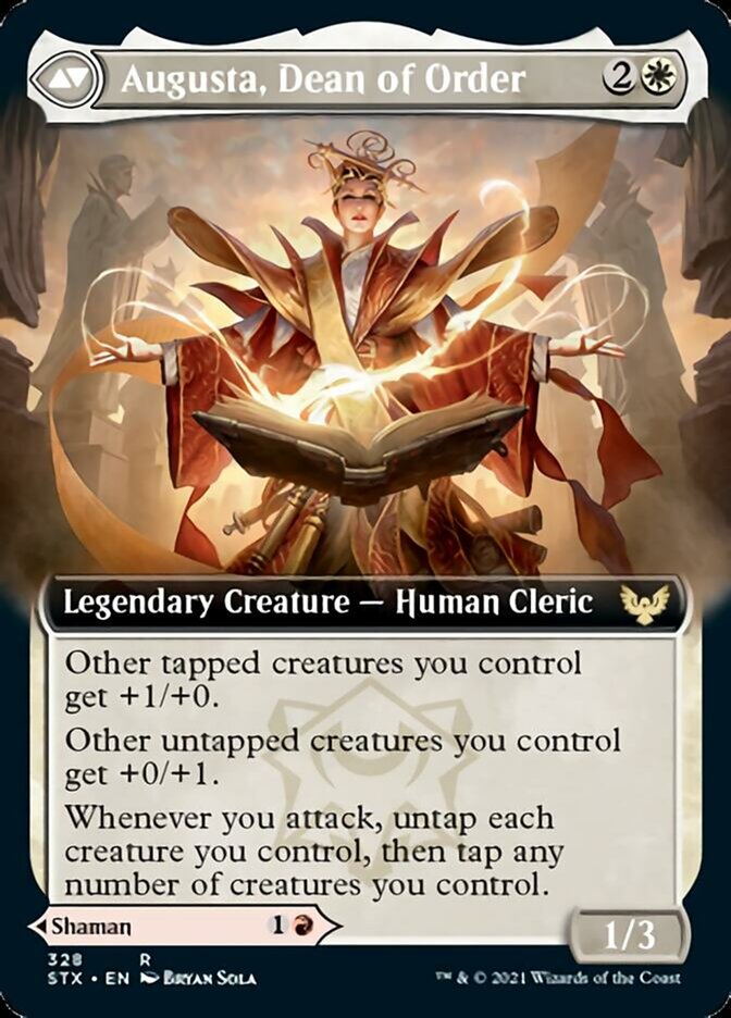 Plargg, Dean of Chaos // Augusta, Dean of Order (Extended Art) [Strixhaven: School of Mages] | Odin's Place
