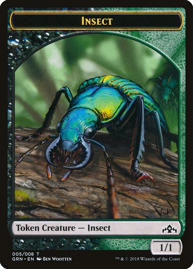 Insect Token (5) [Guilds of Ravnica Tokens] | Odin's Place
