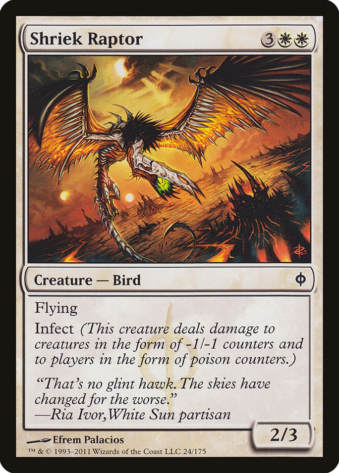 Shriek Raptor (24) [New Phyrexia] | Odin's Place