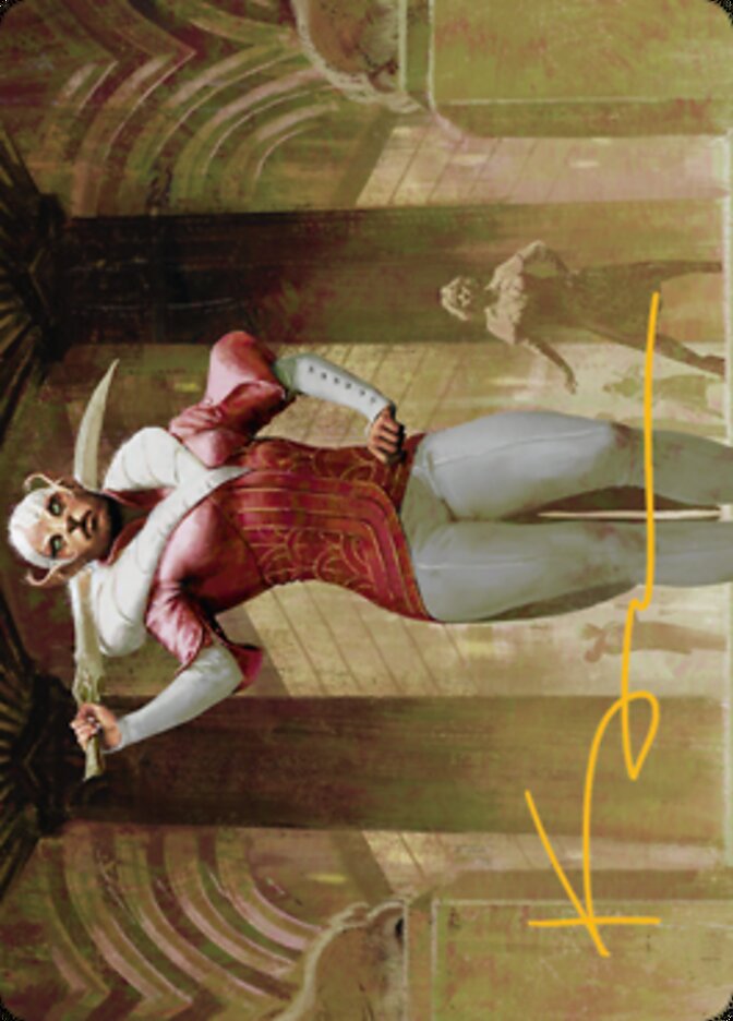 Mage's Attendant Art Card (Gold-Stamped Signature) [Streets of New Capenna Art Series] | Odin's Place