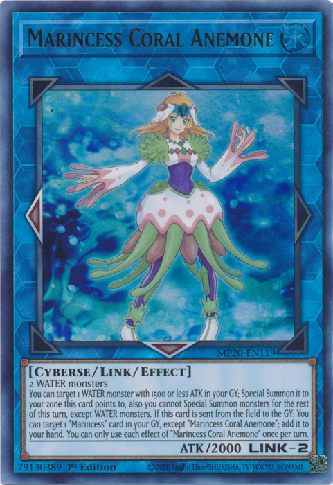 Marincess Coral Anemone [MP20-EN119] Ultra Rare | Odin's Place