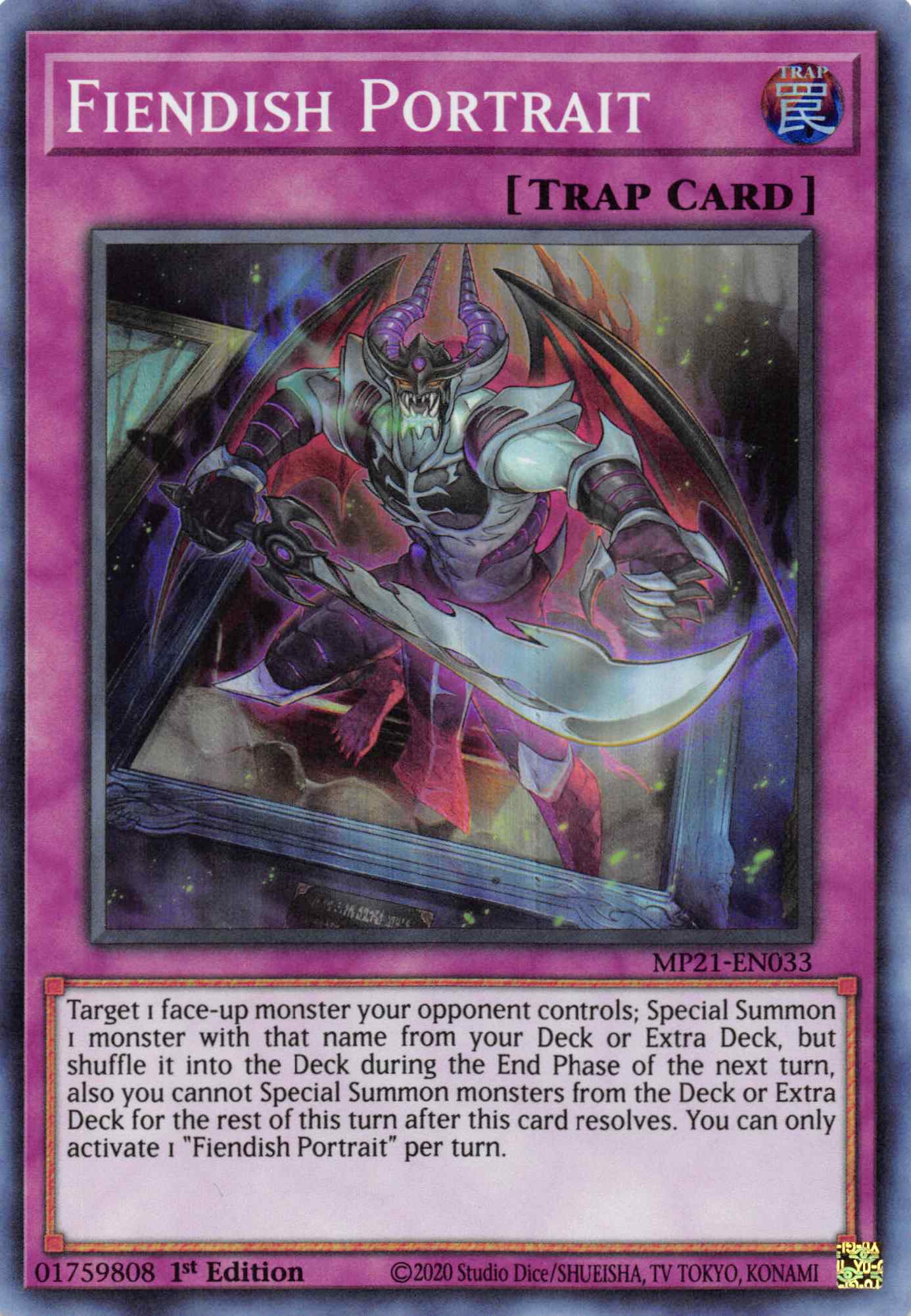 Fiendish Portrait [MP21-EN033] Super Rare | Odin's Place