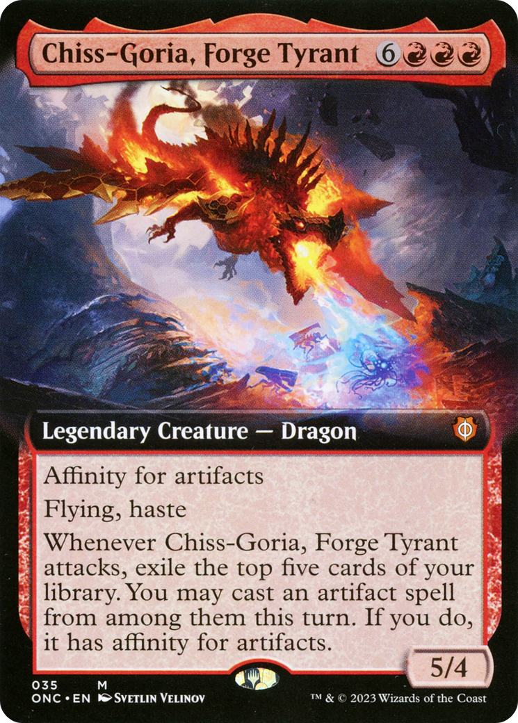 Chiss-Goria, Forge Tyrant (Extended Art) [Phyrexia: All Will Be One Commander] | Odin's Place