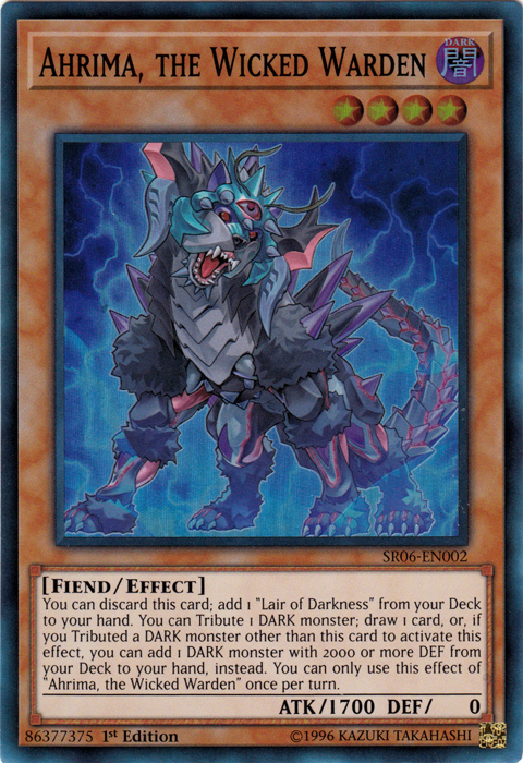 Ahrima, the Wicked Warden [SR06-EN002] Super Rare | Odin's Place