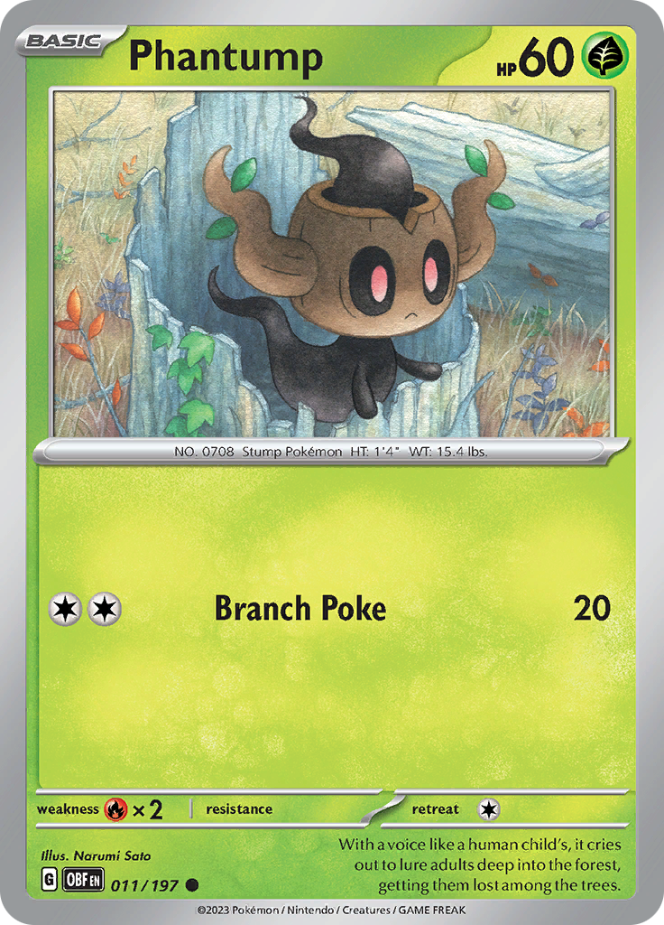 Phantump (011/197) [Scarlet & Violet: Obsidian Flames] | Odin's Place