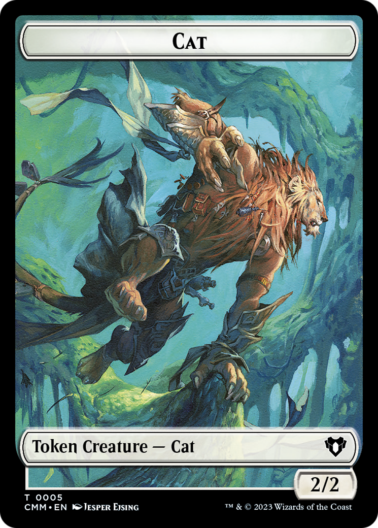 Clue // Cat (0005) Double-Sided Token [Commander Masters Tokens] | Odin's Place