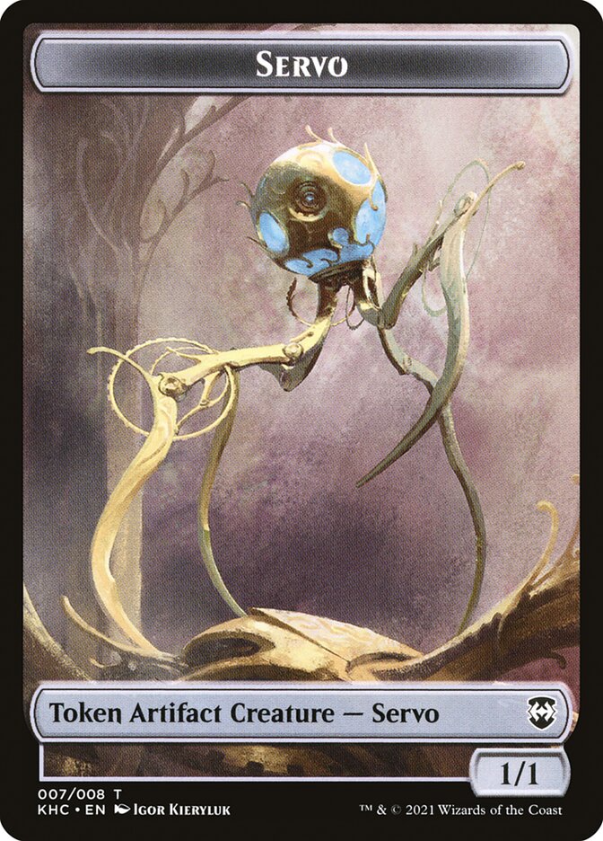 Elf Warrior // Servo Double-Sided Token [Kaldheim Commander Tokens] | Odin's Place