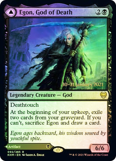 Egon, God of Death // Throne of Death [Kaldheim Prerelease Promos] | Odin's Place