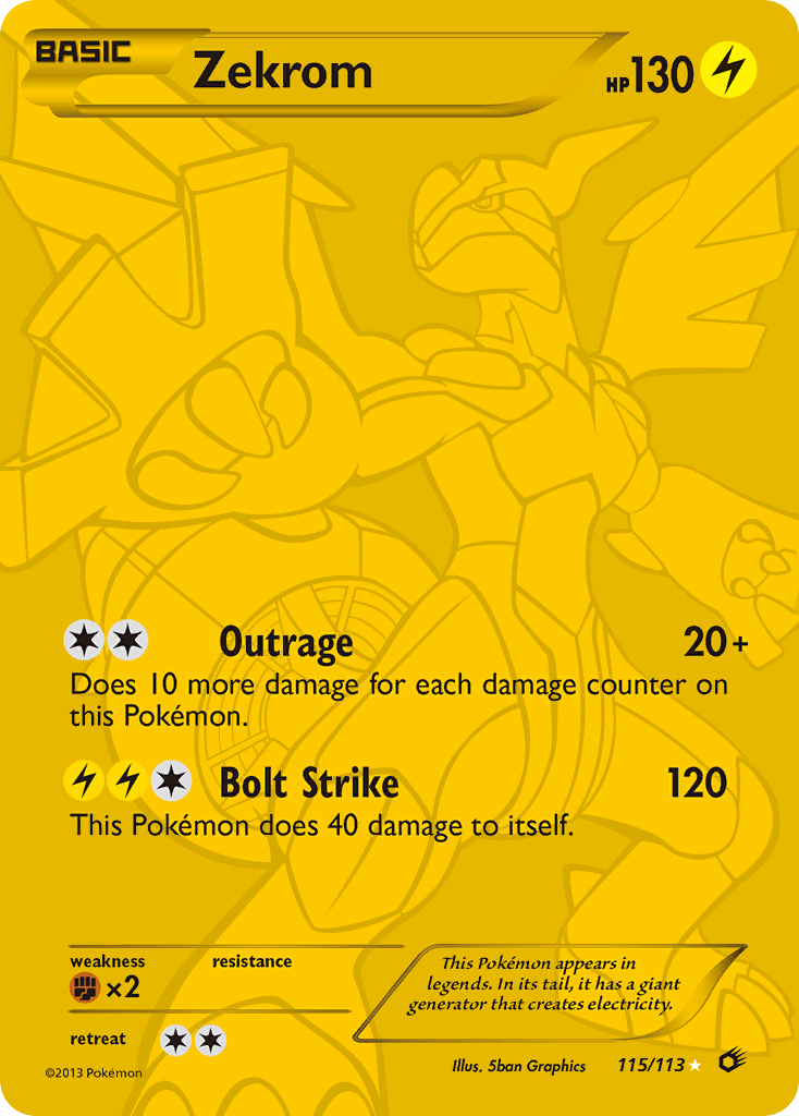 Zekrom (115/113) [Black & White: Legendary Treasures] | Odin's Place