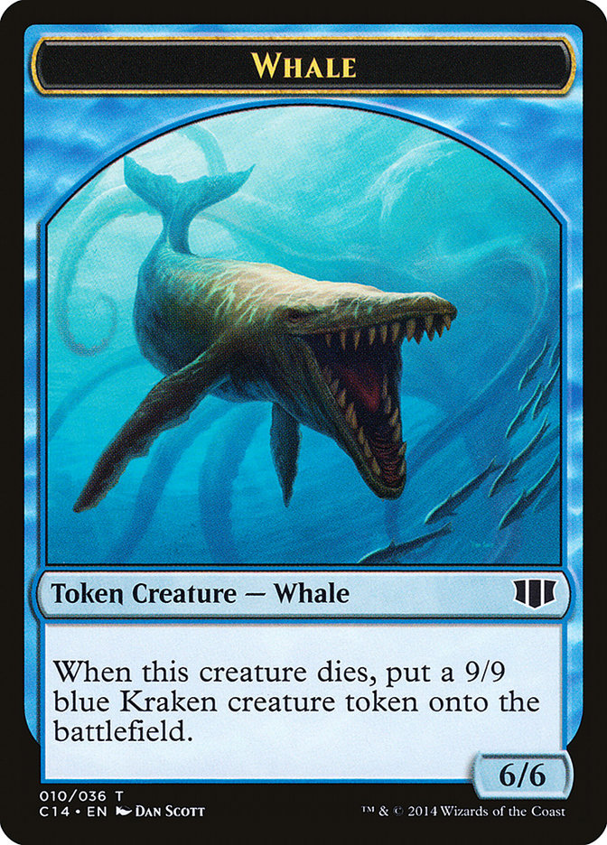Whale // Zombie (011/036) Double-Sided Token [Commander 2014 Tokens] | Odin's Place