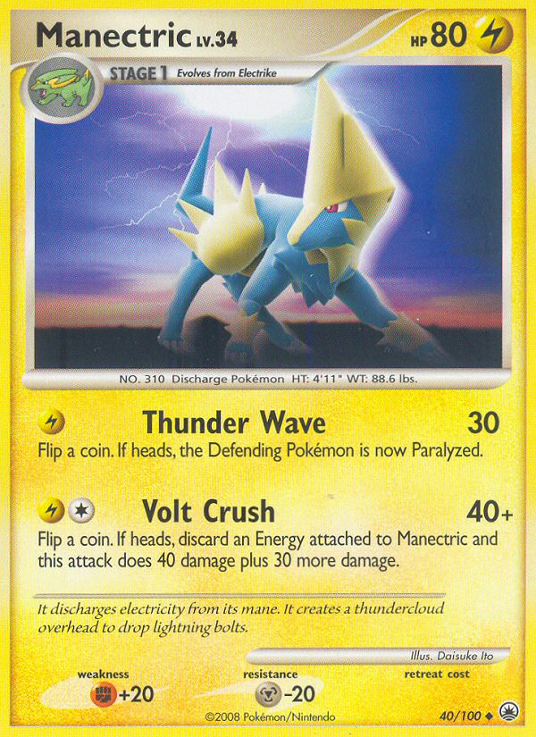 Manectric (40/100) [Diamond & Pearl: Majestic Dawn] | Odin's Place