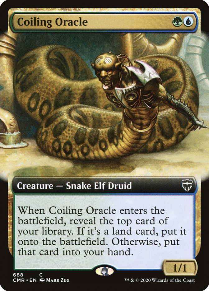 Coiling Oracle (Extended Art) [Commander Legends] | Odin's Place