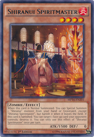 Shiranui Spiritmaster [MP16-EN201] Rare | Odin's Place