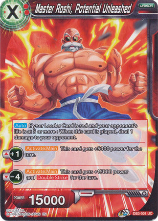 Master Roshi, Potential Unleashed (DB3-001) [Giant Force] | Odin's Place