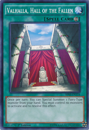 Valhalla, Hall of the Fallen [BP03-EN154] Common | Odin's Place