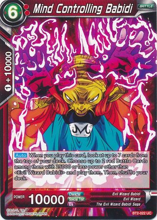 Mind Controlling Babidi (BT2-022) [Union Force] | Odin's Place
