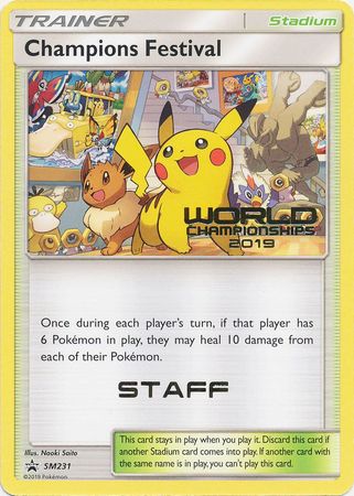 Champions Festival (SM231) (Staff 2019) [Sun & Moon: Black Star Promos] | Odin's Place