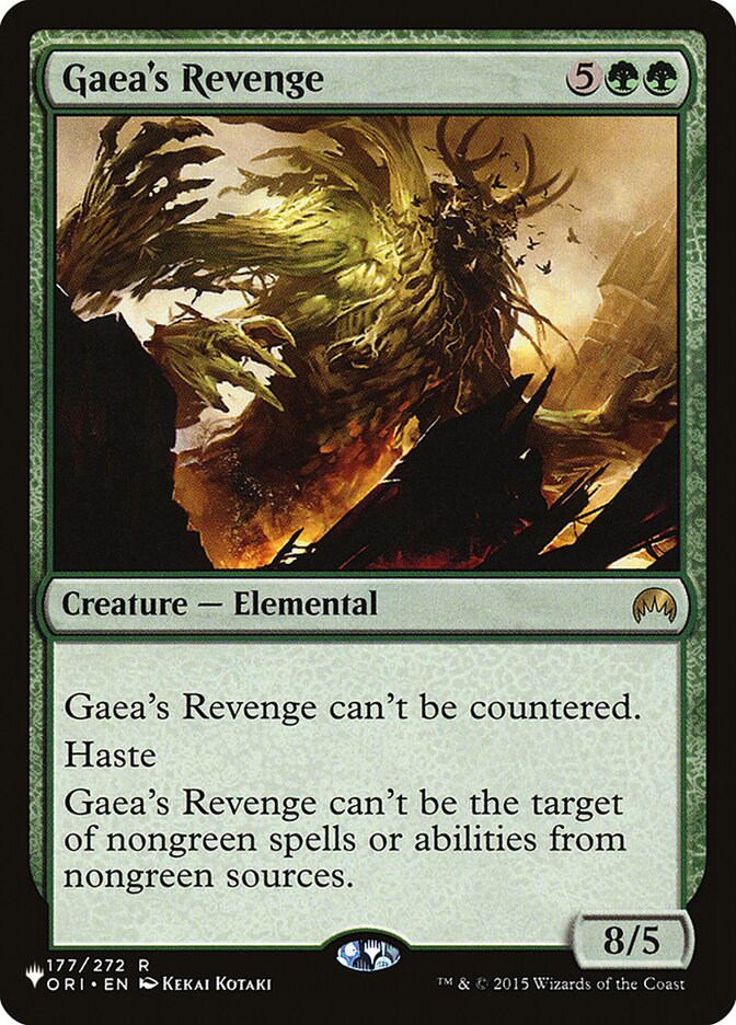 Gaea's Revenge [The List] | Odin's Place