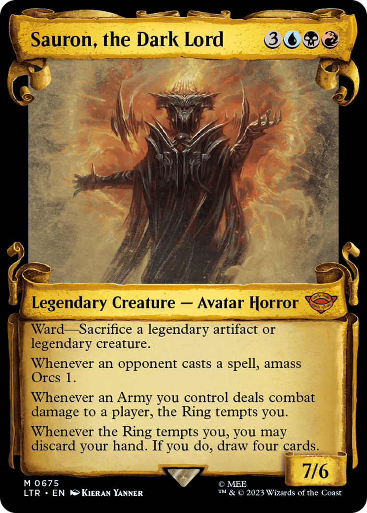 Sauron, the Dark Lord [The Lord of the Rings: Tales of Middle-Earth Showcase Scrolls] | Odin's Place